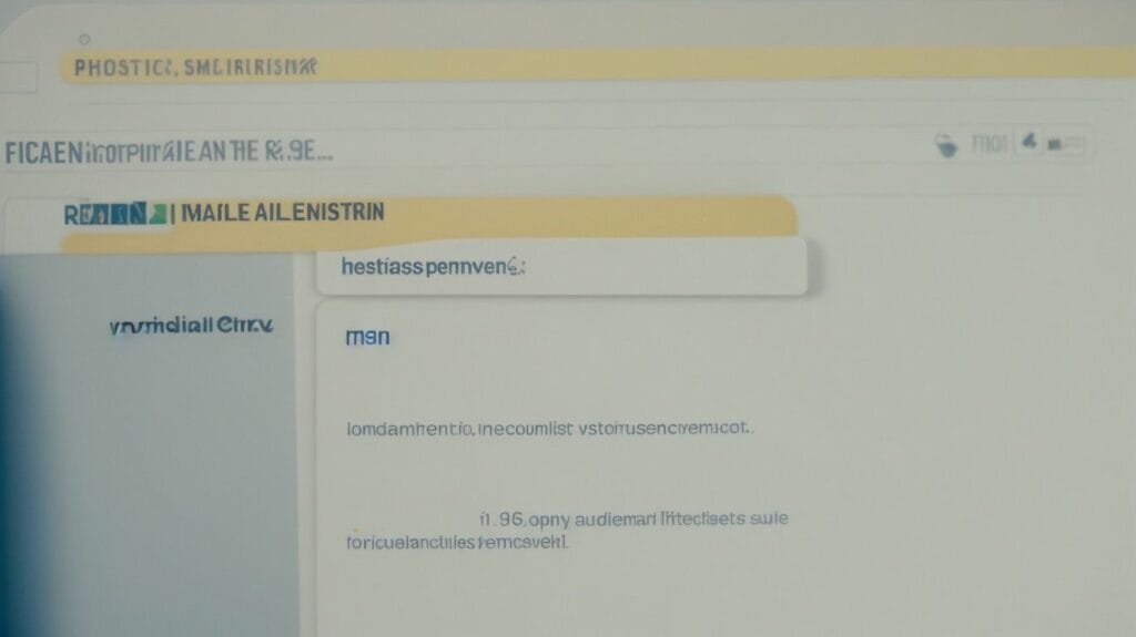 An image of a computer screen displaying an email message.